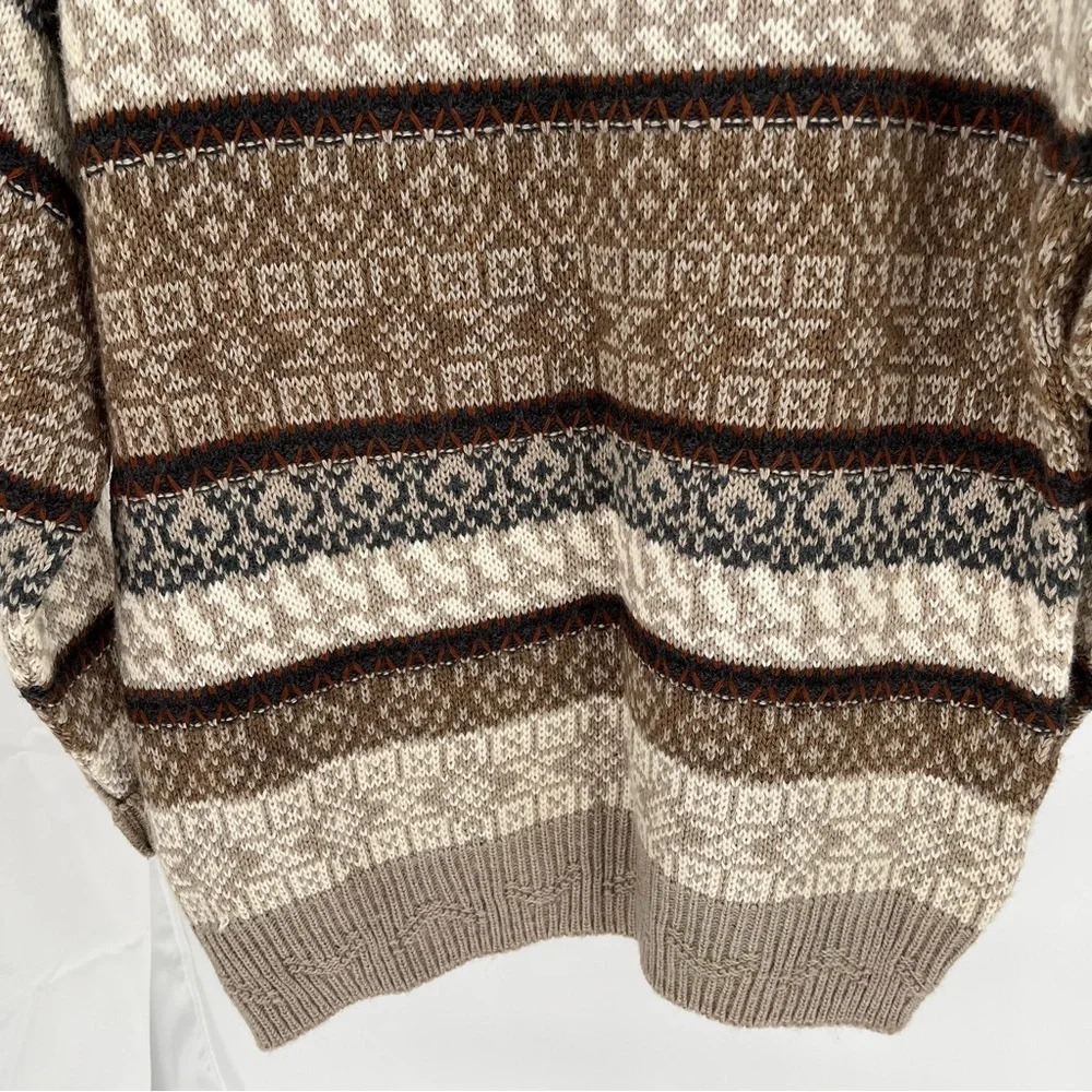 The Italian Sweater Co Vintage Mens Wool/Acrylic Sweater Size L Grandpa